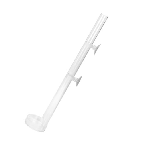 Yunseity Aquarium -Feeder, Fischfütterungsröhreglasfütterungsröher Fütterungsring für Kristallgarnel Garnelen, Tropische Fische für Fischfischaquarium (Rohrlänge 40 cm) von Yunseity
