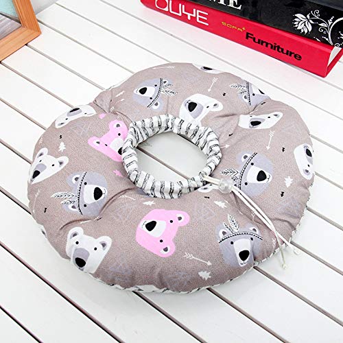 Yunseity HAUSTIERSCHUTZHALSBAND, GETAZIERFIEHIGES Haustier-SICHERHEITSHALSBIEL, LeichTES BEQUEMES Katzen (Brown) von Yunseity