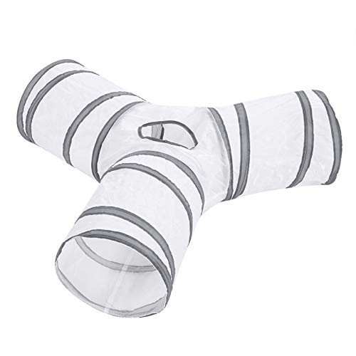 Yunseity Interaktiven TrainingSpielgug, Bequem Zu Verstauen Tragbares Katzentunnel (White) von Yunseity