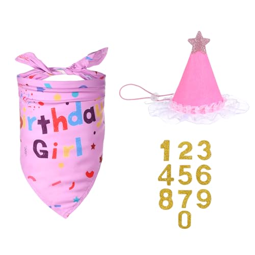 3 Stück Halstuch Hund, Katzen Geburtstag Rosa, Stern Partyhüte für Kleine, Mittelgroße, Große Hund und Kuscheltiere 3 Stück Halstuch Hund, Katzen Geburtstag Rosa, Stern Partyhüte für Kleine, Mittelgroße, Große Hund und Kuscheltiere von Yuomeaz