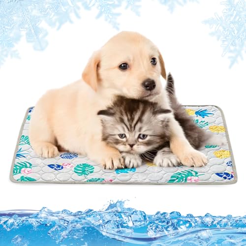 Yuragim Kühlmatte für Hunde Groß, Kühlmatte Hund Kühldecke für Hunde XL Selbstkühlend Hundematte 100x70cm, Ungiftig Kühlkissen für Haustiere, Sommer Hundekühlmatte für Drinnen, Draußen und Auto Yuragim Kühlmatte für Hunde Groß, Kühlmatte Hund Kühldecke für Hunde XL Selbstkühlend Hundematte 100x70cm, Ungiftig Kühlkissen für Haustiere, Sommer Hundekühlmatte für Drinnen, Draußen und Auto von Yuragim