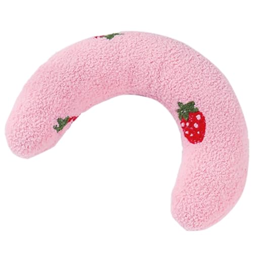 Yurhuit Kleines Kissen für Katzen, Nackenschutz, Tiefschlaf-Welpen, U-FöRmiges Kissen, KäTzchen-KopfstüTze für Katzen im Innenbereich, Rosa Yurhuit Kleines Kissen für Katzen, Nackenschutz, Tiefschlaf-Welpen, U-FöRmiges Kissen, KäTzchen-KopfstüTze für Katzen im Innenbereich, Rosa von Yurhuit