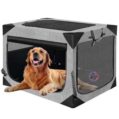 Hundekäfig – 91,4 cm, tragbare Reise-Hundebox für große Hunde, drinnen und draußen Hundekäfig – 91,4 cm, tragbare Reise-Hundebox für große Hunde, drinnen und draußen von Yurnomy