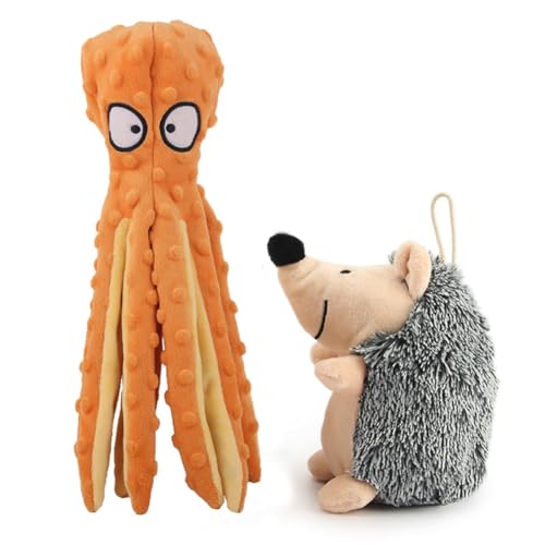 Yurosiay 2 Stück Hunde Quietschspielzeug Plüsch Hundespielzeug ohne Füllung Plüschspielzeug Hundegeräuschspielzeug Puzzle Spielzeug Bissfest Interaktives Kauspielzeug Plüschtier Krake Igel Yurosiay 2 Stück Hunde Quietschspielzeug Plüsch Hundespielzeug ohne Füllung Plüschspielzeug Hundegeräuschspielzeug Puzzle Spielzeug Bissfest Interaktives Kauspielzeug Plüschtier Krake Igel von Yurosiay