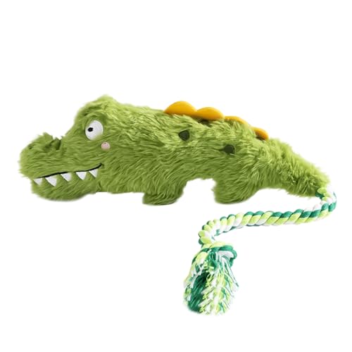 Yurosuis Plüsch Hundespielzeug | Hundespielzeug Mit Quietschfunktion Und Krokodil Design - Weicher Interaktiver Welpen Beißring Für Garten Draußen Drinnen Haus Yurosuis Plüsch Hundespielzeug | Hundespielzeug Mit Quietschfunktion Und Krokodil Design - Weicher Interaktiver Welpen Beißring Für Garten Draußen Drinnen Haus von Yurosuis