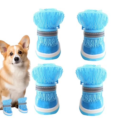 Yurosuis Schutz Vor Heißem Boden Hundeschuhe | rutschfeste Hundeschuhe für Welpen | 4er Set Bequeme Hundeschuhe Für Spazierengehen Outdoor Sommer Camping Wandern Yurosuis Schutz Vor Heißem Boden Hundeschuhe | rutschfeste Hundeschuhe für Welpen | 4er Set Bequeme Hundeschuhe Für Spazierengehen Outdoor Sommer Camping Wandern von Yurosuis