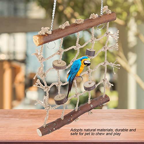 Yusat 1 Stück Käfig Vogel Papagei Spielzeug Hanfseil Klettern Leiter Vögel Interessantes Nähspielzeug von Yusat