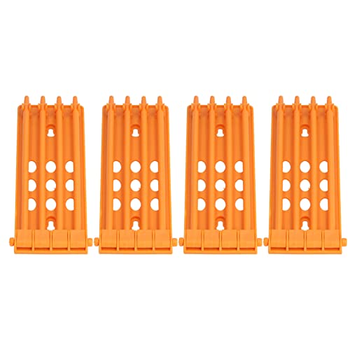 Yusat 4 Stück Taubenbeinringständer, 4-Säulen-Design, Große Kapazität, Wandmontage, Sicherer, Langlebiger Kunststoff, Papageienbeinringhalter (Typ 2) von Yusat