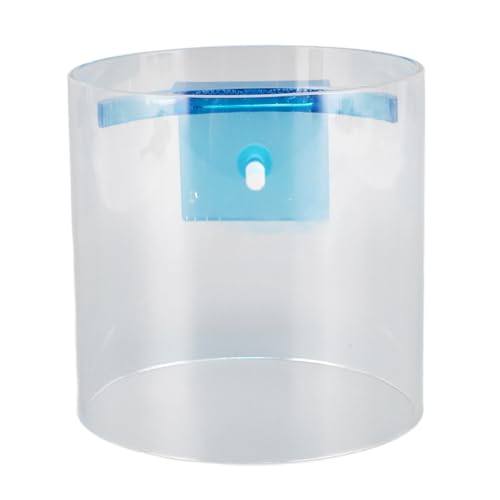 Yusat Fisch-Futterring, Erhöhter, Stabiler, Transparenter Acryl-Fische-Futterkreis Schwimmende Futterspender Aquarien (Groß) von Yusat