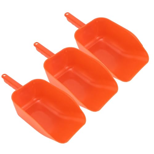 Yusat Futterschaufel aus Kunststoff, tragbar, Futterschaufel, Futterschaufel, tragbares Futterwerkzeug, für Viehgeflügel, 3 Stück von Yusat