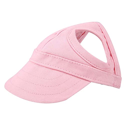 Yusat Haustier Hund Katze Baseball Outdoor Cap Sunbonnet Verstellbare Streifen Sommer Reise Sport Hut (Haustierhutpulver) von Yusat