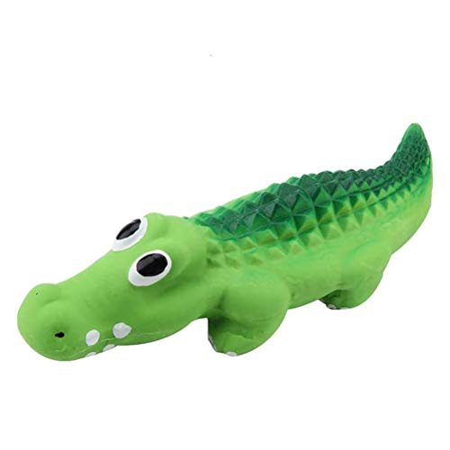 Yusat Haustierspielzeug für Hunde, Krokodil-Spielzeug, widerstandsfähiges Latex-Klangspielzeug, Hundetrainingsspielzeug für Welpen von Yusat