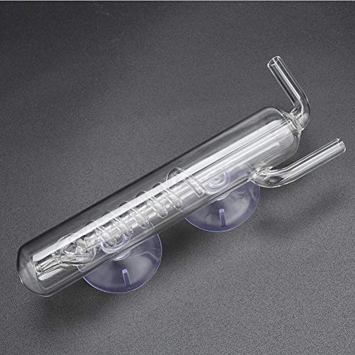 Yusat Hohes Transparentes Kristallglas-Aquarium-Blasenzähler-Schraube-Aquarium-CO2-externes Blasen-Messgerät von Yusat