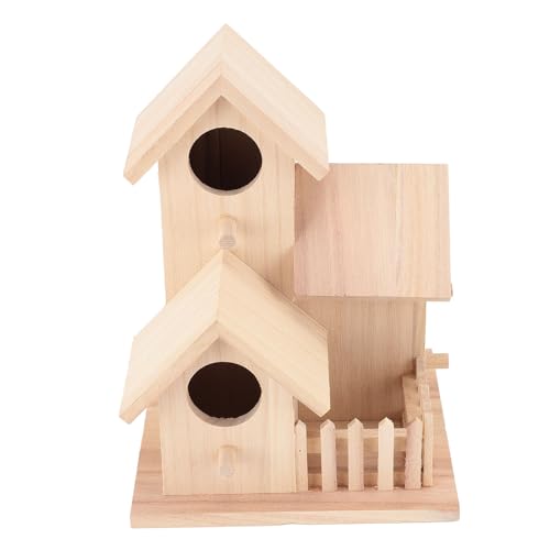 Yusat Vogelhaus aus Holz, Multifunktional, Zum Basteln, den Garten, Dekoratives Vogelhaus den Außenbereich Yusat Vogelhaus aus Holz, Multifunktional, Zum Basteln, den Garten, Dekoratives Vogelhaus den Außenbereich von Yusat