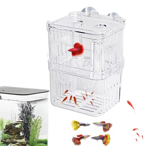 Fischzuchtbox | Kristall-Acryl-Fischzuchtbox für Aquarien,Brüterei-Brutkasten, Brutkasten für Aquarien, Brutstätte, Brutkasten Yusheng von Yusheng