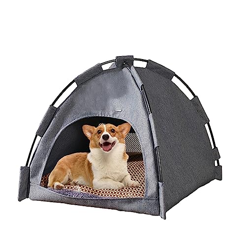 Haustierzelt Katzen Zelt Outdoor Hund Sonnenschirm Pop Up Hundezelt, Tragbare Waschbares Hundehütten, Haustierkäfig Für Katze, Hund,42 X 42 X 38 cm von Vanstart