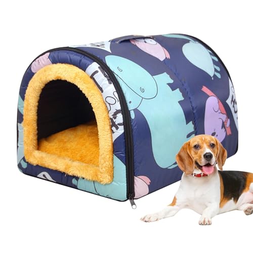 Hundehöhle,Hundehöhle im Freien,Warmes Katzennest - rutschfeste Hundehütte, waschbares Hundebett, warm, wasserabweisend, gemütliche Hundehöhle für mittelgroße und kleine Hunde Hundehöhle,Hundehöhle im Freien,Warmes Katzennest - rutschfeste Hundehütte, waschbares Hundebett, warm, wasserabweisend, gemütliche Hundehöhle für mittelgroße und kleine Hunde von Yusheng