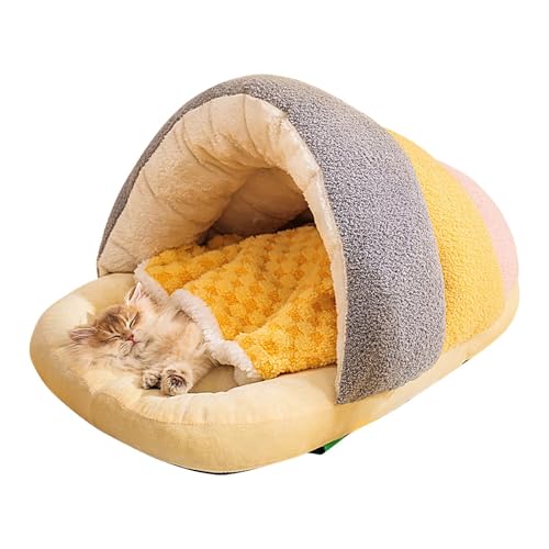 Katzenbetthaus, Plüschkatzenbett,Pantoffelförmiges Katzenversteck | Abnehmbares Katzennestbett, warmes Katzenpflegebett, bequem für Katzen Katzenbetthaus, Plüschkatzenbett,Pantoffelförmiges Katzenversteck | Abnehmbares Katzennestbett, warmes Katzenpflegebett, bequem für Katzen von Yusheng