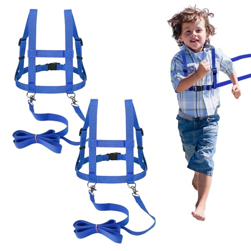 YushengTai 2 Stück Pferdeleine zum Spielen für Kinder, Pferdegeschirr Kinder, Kind Leine Größenverstellbar Verstellbares, Rollenspiel Zubehör für Mädchen Jungen von YushengTai