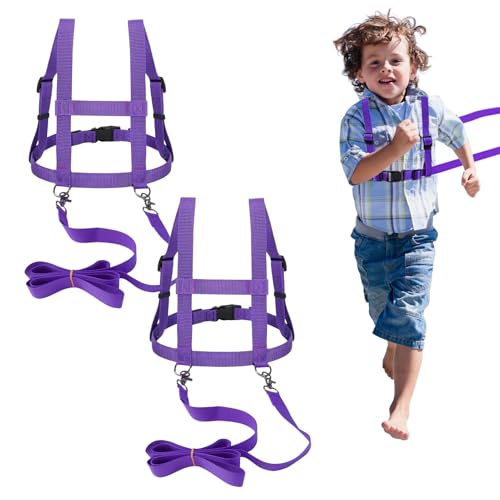 YushengTai 2 Stück Pferdeleine zum Spielen für Kinder, Pferdegeschirr Kinder, Kind Leine Größenverstellbar Verstellbares, Rollenspiel Zubehör für Mädchen Jungen von YushengTai