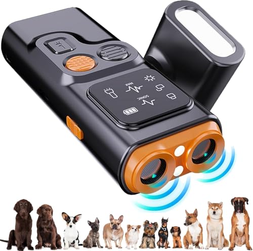 BarkGuard - Bark Guard Anti Barking Device for Dogs, Antibell für Hunde, 2024 Neues Hundebellen Abschreckungsgerät mit HD Display und LED Taschenlampe, Hundetrainings Geräte Verhaltenshilfen (1PC) von YuuFcy