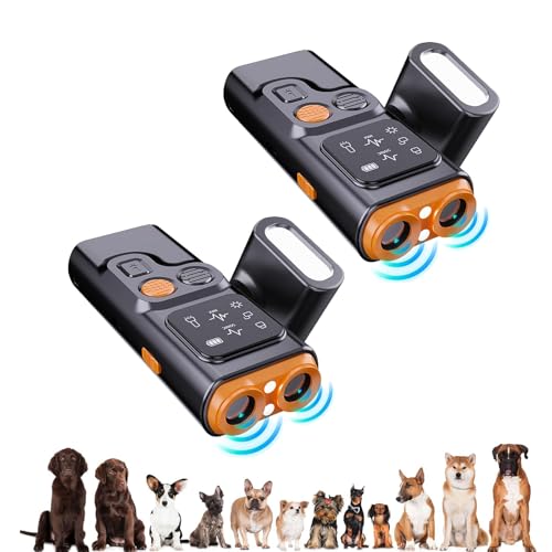 BarkGuard - Bark Guard Anti Barking Device for Dogs, Antibell für Hunde, 2024 Neues Hundebellen Abschreckungsgerät mit HD Display und LED Taschenlampe, Hundetrainings Geräte Verhaltenshilfen (2PCS) von YuuFcy