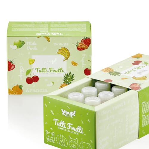 YUUP TUTTIFRUTTI COLLECTION - Eine spezielle Kollektion von 6 Shampoos für Hunde und Katzen im Format 30 ml YUUP TUTTIFRUTTI COLLECTION - Eine spezielle Kollektion von 6 Shampoos für Hunde und Katzen im Format 30 ml von Yuup