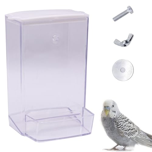 Automatischer Futterspender für Vögel, Papageien Vogelfutterhaus, Neue Vögel Futterautomat Vogelkäfig, Futterspender Vogel, Vogelhäuschen für Wellensittiche, Kanarienvögel, Finken, Sittiche, 1 Stück Automatischer Futterspender für Vögel, Papageien Vogelfutterhaus, Neue Vögel Futterautomat Vogelkäfig, Futterspender Vogel, Vogelhäuschen für Wellensittiche, Kanarienvögel, Finken, Sittiche, 1 Stück von Yxmohala