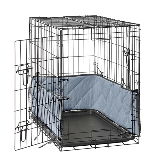 Hundekäfig-Stoßstangen für die Innenbox mit Bändern, graue Trainingspads für Hundekäfige, schaffen eine sichere und bequeme Kiste, Hundeschwanzschutz (nur Stoßstange, Box nicht im Lieferumfang Hundekäfig-Stoßstangen für die Innenbox mit Bändern, graue Trainingspads für Hundekäfige, schaffen eine sichere und bequeme Kiste, Hundeschwanzschutz (nur Stoßstange, Box nicht im Lieferumfang von Yxzhyaba