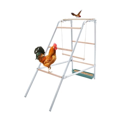 Hühnerstange, 110x49x100cm Hühneraufenthaltestange, Hühnerleiter Hühneraufenthaltleiter, Aufenthaltestange für Hühnerställe für Hühnerställe in Hinterhöfen, Geflügelfarmen von YyanLAK