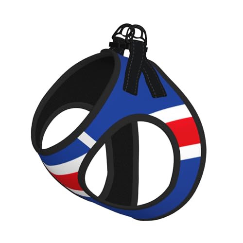 Hundegeschirr und Leine, Motiv: Flagge von Island, atmungsaktiv, verstellbar, ausbruchsicher, für Katzen und Hunde Hundegeschirr und Leine, Motiv: Flagge von Island, atmungsaktiv, verstellbar, ausbruchsicher, für Katzen und Hunde von Yyoretp