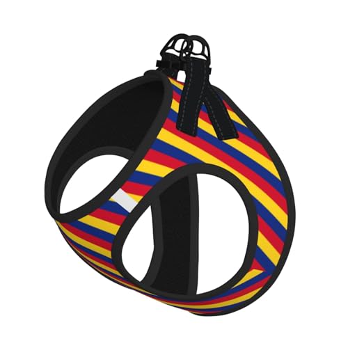 Hundegeschirr und Leine, Motiv: Flagge von Rumänien, atmungsaktiv, verstellbar, ausbruchsicher, für Katzen und Hunde Hundegeschirr und Leine, Motiv: Flagge von Rumänien, atmungsaktiv, verstellbar, ausbruchsicher, für Katzen und Hunde von Yyoretp