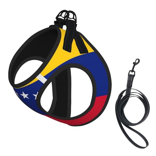 Hundegeschirr und Leine, Motiv: Flagge von Venezuela, atmungsaktiv, verstellbar, ausbruchsichere Weste für Katzen und Hunde Hundegeschirr und Leine, Motiv: Flagge von Venezuela, atmungsaktiv, verstellbar, ausbruchsichere Weste für Katzen und Hunde von Yyoretp