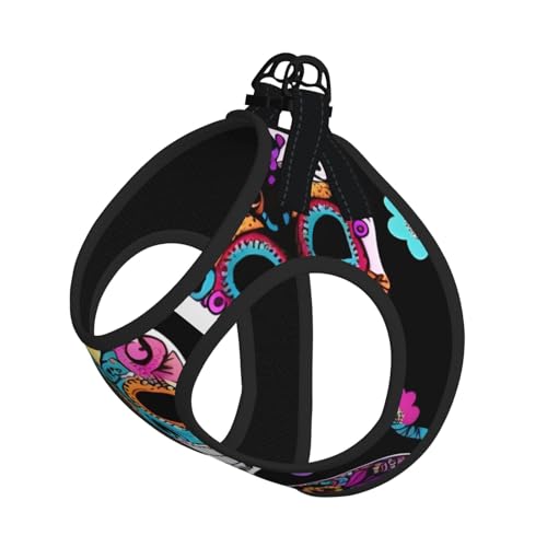 Hundegeschirr und Leine, Set mit Totenkopf-Motiv, atmungsaktiv, verstellbar, ausbruchsicher, Weste für Katzen und Hunde Hundegeschirr und Leine, Set mit Totenkopf-Motiv, atmungsaktiv, verstellbar, ausbruchsicher, Weste für Katzen und Hunde von Yyoretp