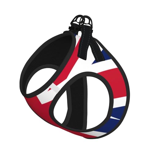 Hundegeschirr und Leine mit britischer Flagge, atmungsaktiv, verstellbar, ausbruchsichere Weste für Katzen und Hunde Hundegeschirr und Leine mit britischer Flagge, atmungsaktiv, verstellbar, ausbruchsichere Weste für Katzen und Hunde von Yyoretp