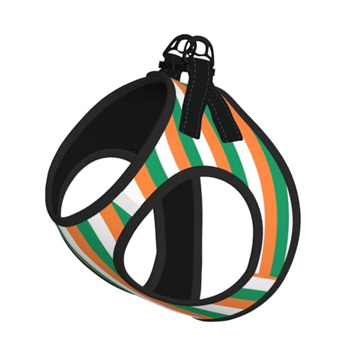 Hundegeschirr und Leine mit irischer Flagge, atmungsaktiv, verstellbar, ausbruchsicher, Weste für Katzen und Hunde Hundegeschirr und Leine mit irischer Flagge, atmungsaktiv, verstellbar, ausbruchsicher, Weste für Katzen und Hunde von Yyoretp