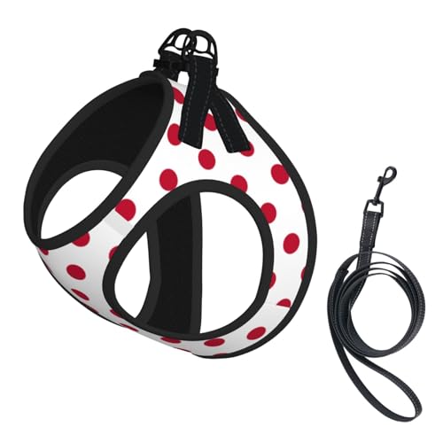 Hundegeschirr und Leine mit japanischer Flagge, atmungsaktiv, verstellbar, ausbruchsicher, Weste für Katzen und Hunde Hundegeschirr und Leine mit japanischer Flagge, atmungsaktiv, verstellbar, ausbruchsicher, Weste für Katzen und Hunde von Yyoretp