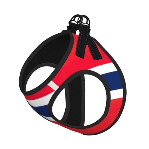 Hundegeschirr und Leine mit norwegischer Flagge, atmungsaktiv, verstellbar, ausbruchsichere Weste für Katzen und Hunde Hundegeschirr und Leine mit norwegischer Flagge, atmungsaktiv, verstellbar, ausbruchsichere Weste für Katzen und Hunde von Yyoretp