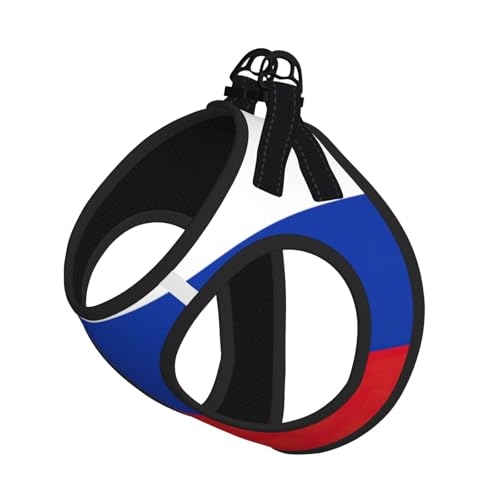 Hundegeschirr und Leine mit russischer Flagge, atmungsaktiv, verstellbar, ausbruchsicher, Weste für Katzen und Hunde Hundegeschirr und Leine mit russischer Flagge, atmungsaktiv, verstellbar, ausbruchsicher, Weste für Katzen und Hunde von Yyoretp