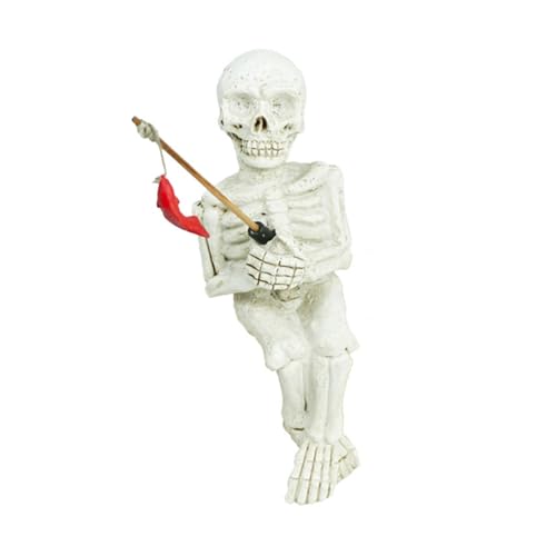 Yzdysg Fun Skeleton Figuren Aquarium Ornament Fishtank Garten Statuen Dekorationen Interessantes Angelskelett Figuren von Yzdysg