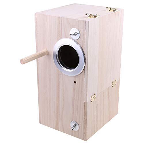 Yzdysg Vogel-Nistkasten aus Holz, für Sittiche, mit transparentem Fenster, für Nymphensittiche, Finken, Kanarienvögel, Papageien, Papageien, Vogelkäfig Yzdysg Vogel-Nistkasten aus Holz, für Sittiche, mit transparentem Fenster, für Nymphensittiche, Finken, Kanarienvögel, Papageien, Papageien, Vogelkäfig von Yzdysg