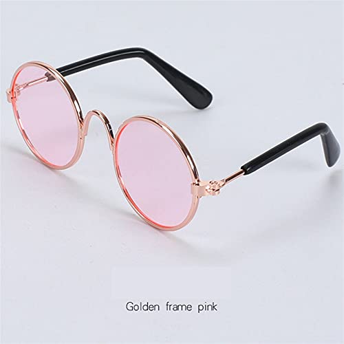 Z-LIANG Augenabnutzung Kühle Haustier Katze Gläser Hundebrille Haustierbedarf Katze Lustige Kitty Spielzeug Persönlichkeit Teddy Dog Sonnenbrille Bunte Hundezubehör Tierzubehör (Color : Pink) von Z-LIANG