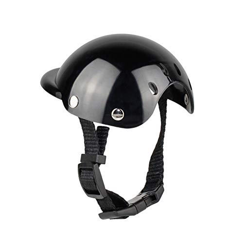 Z-LIANG Pet Protection Safety Helm Motorrad Hundehelm mit Sonnenbrille Katze Anti-Collision Cap Foto Requisiten Pet Supplies Zubehör (Color : Size S) von Z-LIANG
