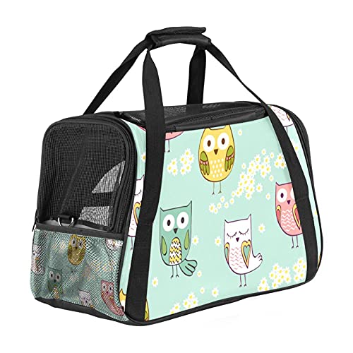 Reisetragetasche Für Haustiere Cartoon-Vogel Tragbare Reisetasche Für Hunde Oder Katzen Mit Sicherheitsreißverschlüssen 43x26x30 cm von Z&Q