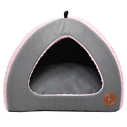 Z4L WauWau Hundehöhle/Katzenhöhle/Bella grau Velvet/rosa Minky 50cm x 50cm Z4L WauWau Hundehöhle/Katzenhöhle/Bella grau Velvet/rosa Minky 50cm x 50cm von Z4L