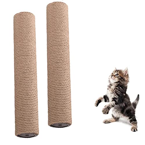 Ersatz for Kratzbäume for Katzen, 2er-Pack, Nachfüllstange for Kratzbaum mit Schraube, Ersatzteile for Kratzbäume aus Sisal, Ersatz for Katzenturmseile, Nachfüllstangen aus natürlichem Sisal for die S Ersatz for Kratzbäume for Katzen, 2er-Pack, Nachfüllstange for Kratzbaum mit Schraube, Ersatzteile for Kratzbäume aus Sisal, Ersatz for Katzenturmseile, Nachfüllstangen aus natürlichem Sisal for die S von ZAANU