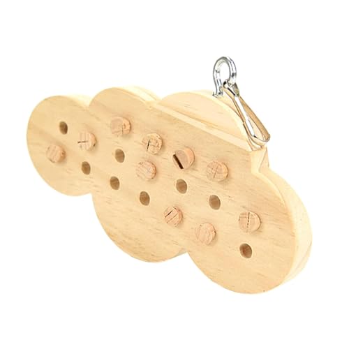 Papageienkäfig-Beißspielzeug, Vogel-Kauspielzeug, Nagerspielzeug, Training, Papageien-Hängekäfig-Spielzeug, Vogelkäfig-Aufhängespielzeug for Turteltauben, Baum/79 (Color : Cloud) von ZAANU
