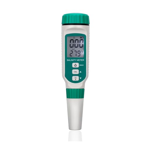ZADCCS Wassertester, Digitaler Salzgehalt-Messgerät, Tester, Stift, Lebensmittel, Getränke, Salzgehalt, Wasserqualität, Test for Aquarium, Meerwasser, Messung, Salinometer für Wasserhahn, Aquarium von ZADCCS