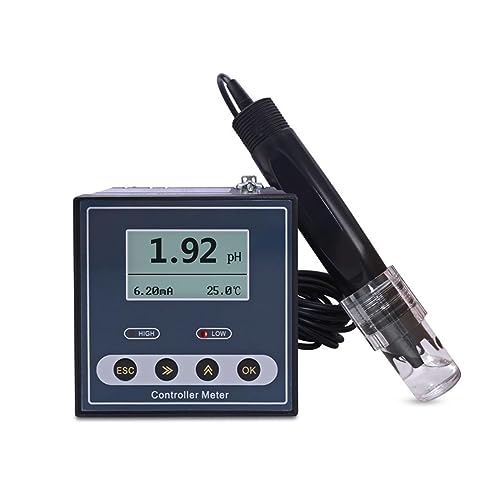 ZADCCS Wassertester, Industrieller PH-Controller, ORP-Messgerät, Monitor, digital, 0,02 pH, 1 mV, Ober- und Untergrenze, Kontrollalarm, PH-Tester für Wasserhahn, Aquarium(Orp Controller) von ZADCCS