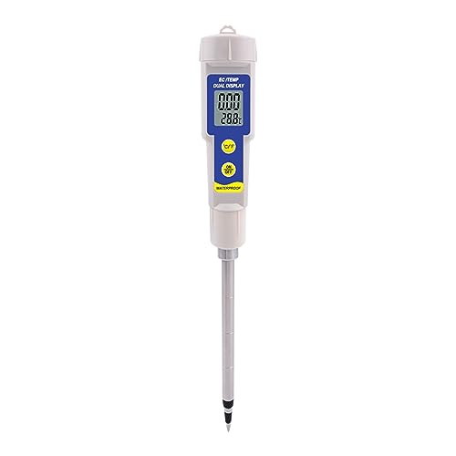 ZADCCS Wassertester, Mehrzweck-Bodentester, Temperatur-EC-Messgerät, Leitfähigkeit ℃/℉ mit ATC-Anlagenmonitor for Blumenpflanzung, Gartenarbeit, Ackerland für Wasserhahn, Aquarium von ZADCCS